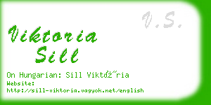 viktoria sill business card